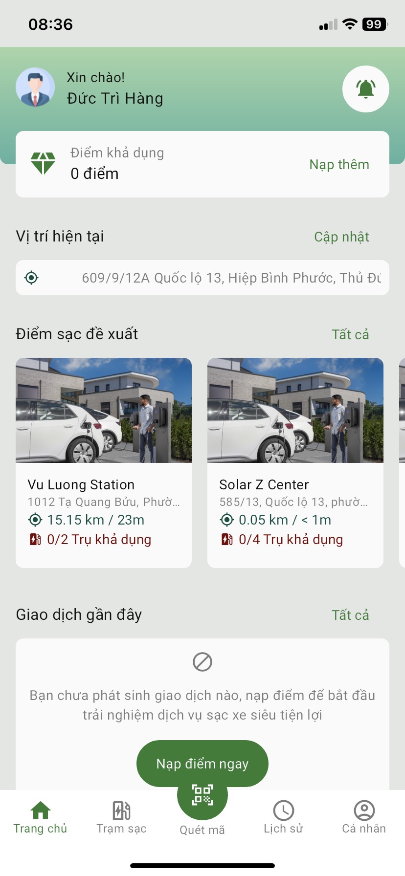 Tính năng thanh toán tự động