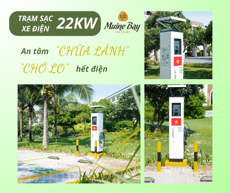 TRẠM SẠC XE ĐIỆN MŨI NÉ BAY RESORT – SẠC MIỄN PHÍ ĐẾN THÁNG 11/2024!