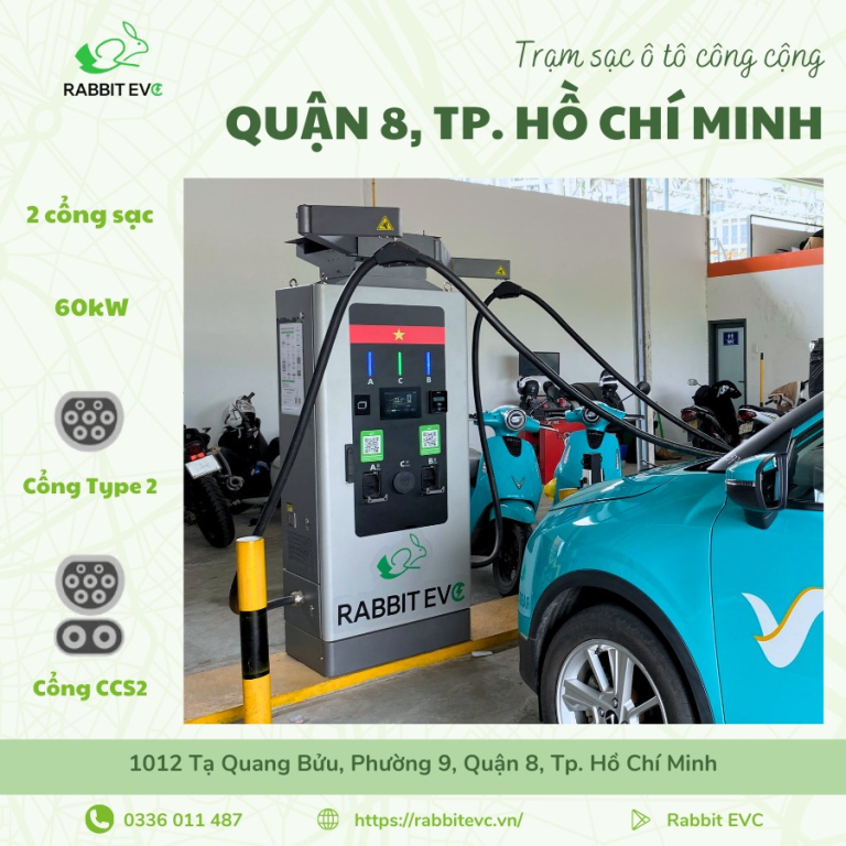 TRẠM SẠC Ô TÔ CÔNG CỘNG – QUẬN 8, TP. HỒ CHÍ MINH