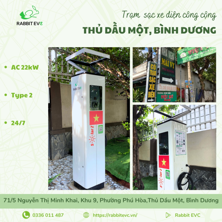 TRẠM SẠC Ô TÔ CÔNG CỘNG – THỦ DẦU MỘT, BÌNH DƯƠNG