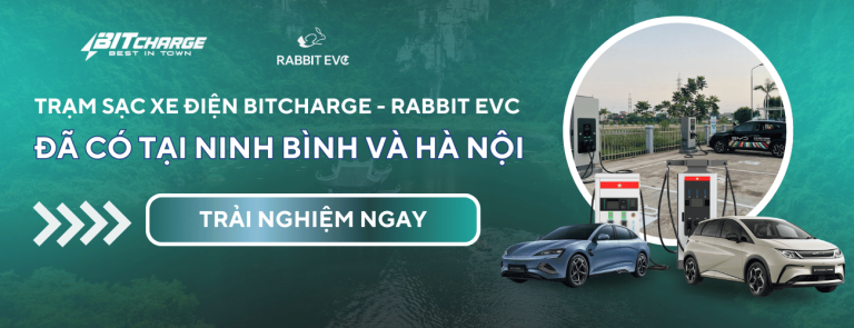RABBIT EVC VÀ BITCHARGE HỢP TÁC: RA MẮT HỆ THỐNG TRẠM SẠC TÍCH HỢP HIỆN ĐẠI TẠI NINH BÌNH VÀ HÀ NỘI