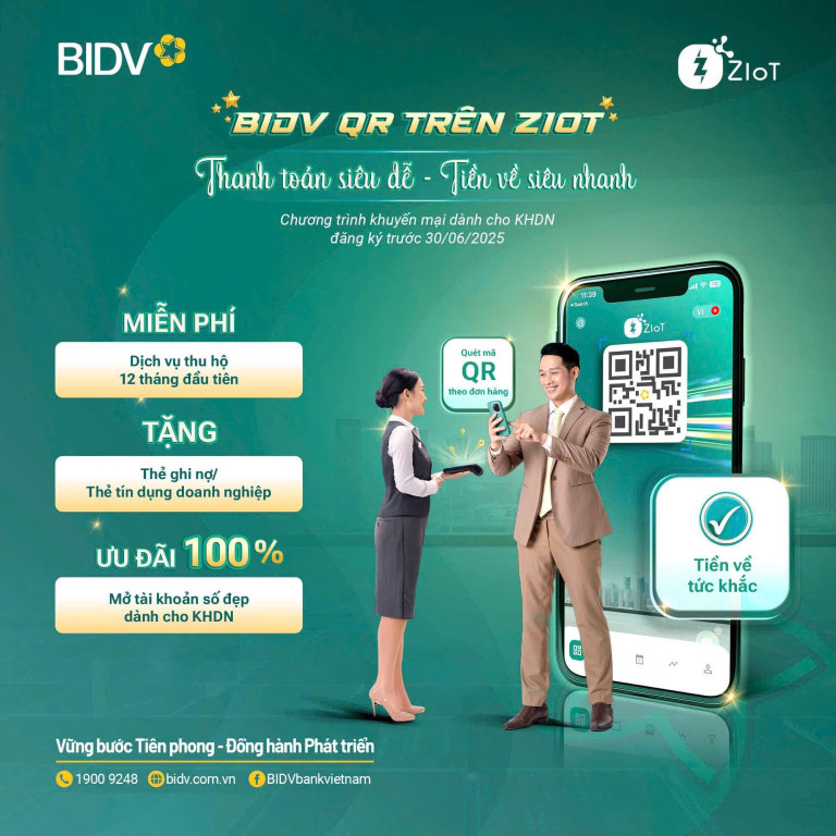 ZIOT hợp tác với BIDV: Bước tiến mới trong thanh toán tại trạm sạc xe điện Rabbit EVC