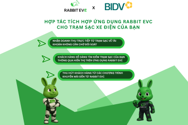 Rabbit EVC và BIDV: Giải pháp tối ưu hóa doanh thu và quản lý trạm sạc xe điện dành cho chủ đầu tư