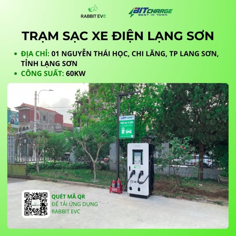 LẠNG SƠN – RABBIT EVC TÍCH HỢP THÀNH CÔNG PHẦN MỀM TẠI TRẠM SẠC BITCHARGE LẠNG SƠN