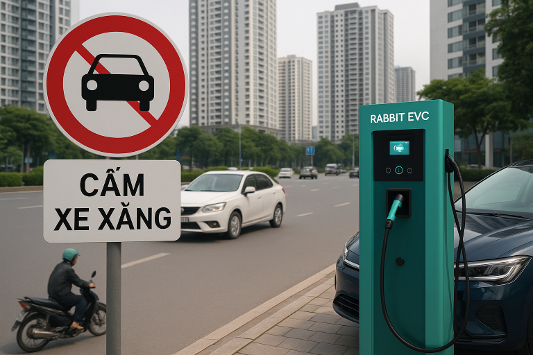 Mâu thuẫn giữa cấm xe xăng và cấm sạc xe điện: Lối ra nào cho đô thị xanh?