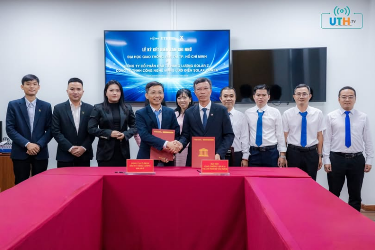 Solar Z hợp tác cùng Trường Đại học Giao thông vận tải Thành phố Hồ Chí Minh – UTH đưa hạ tầng trạm sạc xe điện vào giảng đường đại học